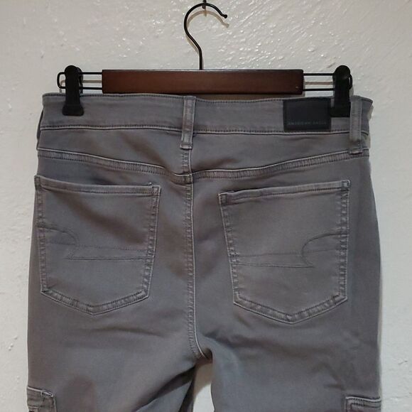 AEO Grey Hi Rise Jegging Size 8 Regular - Picture 5 of 7